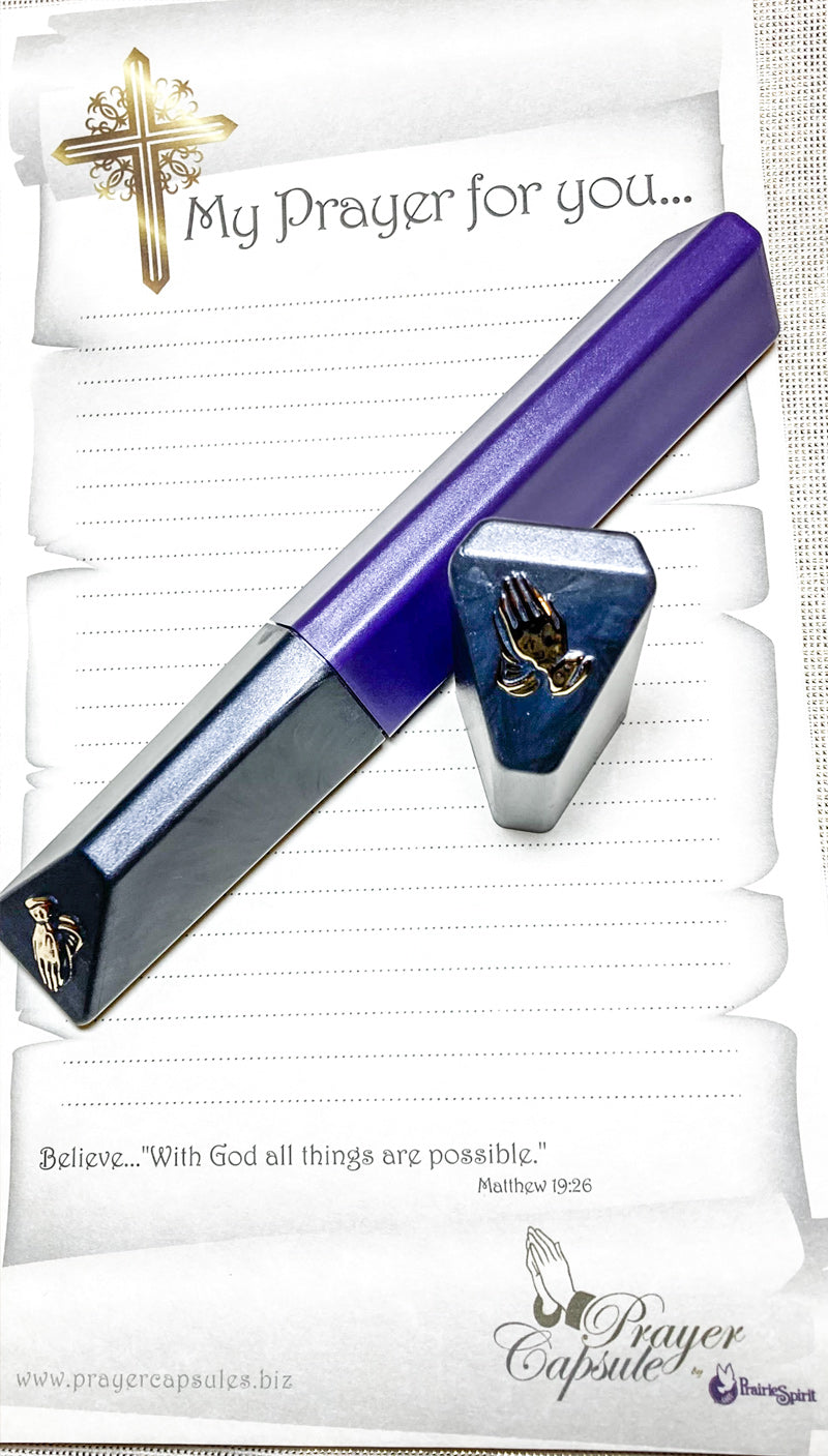 Prayer Capsule :: Purple/Pewter