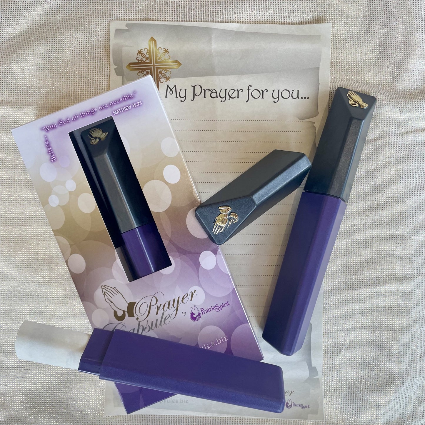 Prayer Capsule 3 Pack :: Purple/Pewter