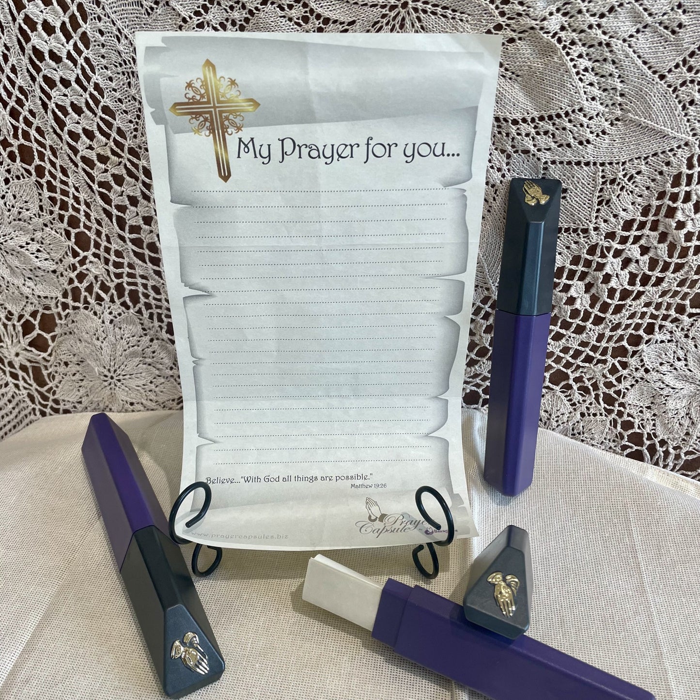 Prayer Capsule 3 Pack :: Purple/Pewter