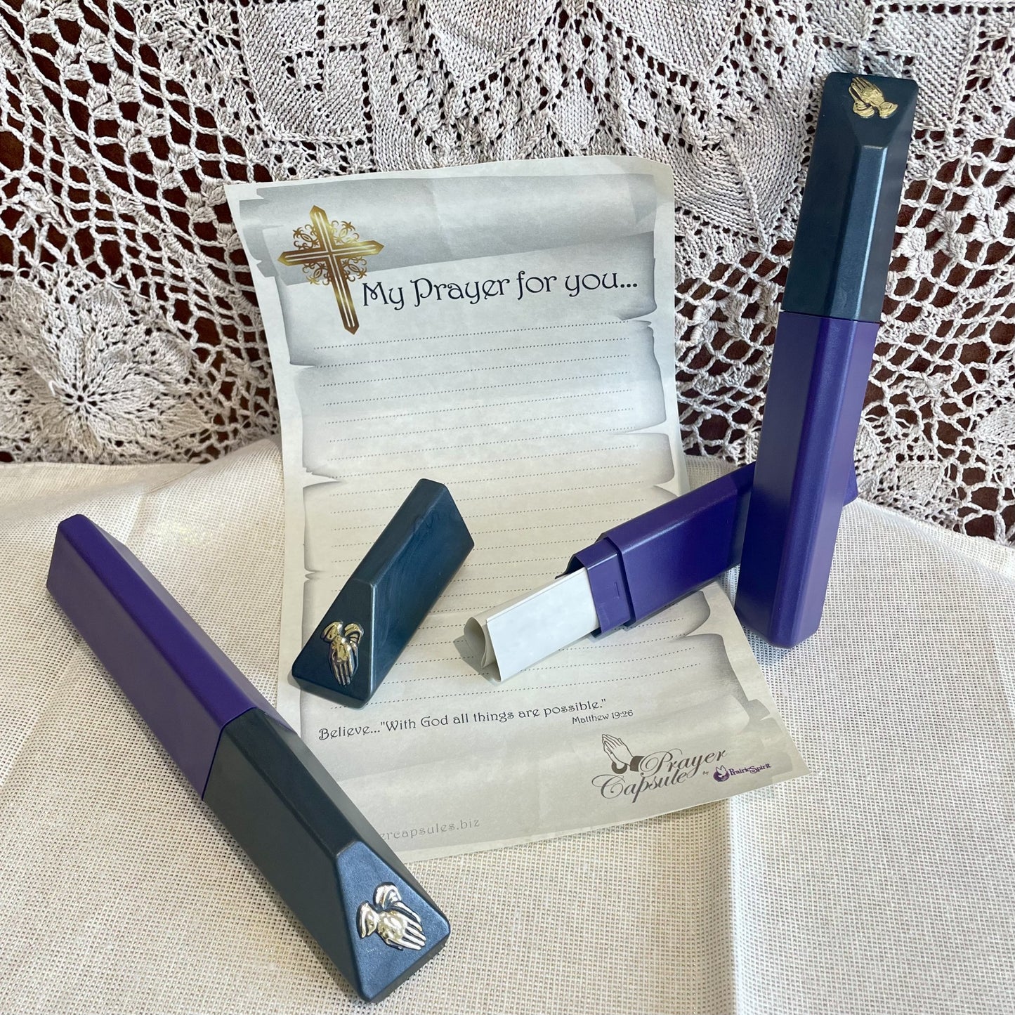 Prayer Capsule 3 Pack :: Purple/Pewter