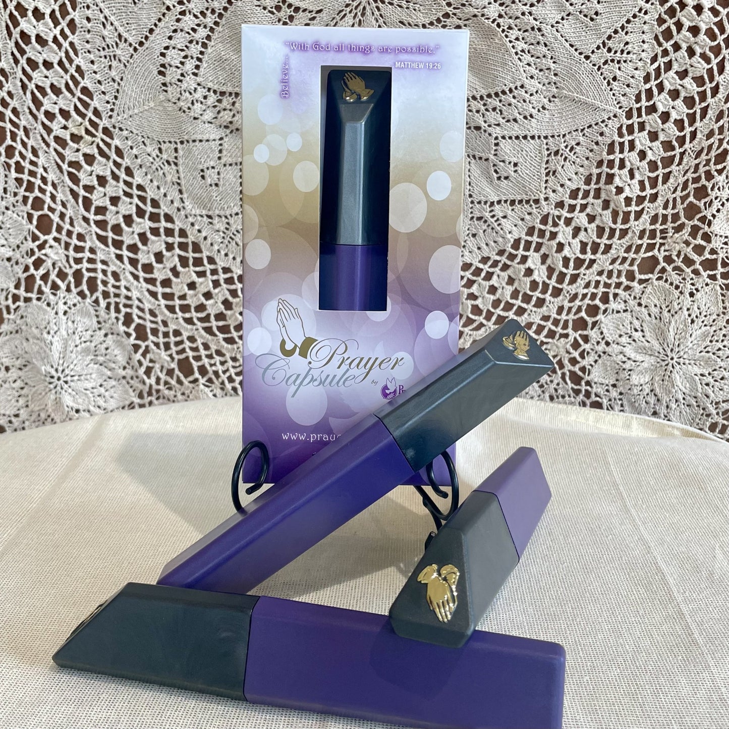 Prayer Capsule 3 Pack :: Purple/Pewter