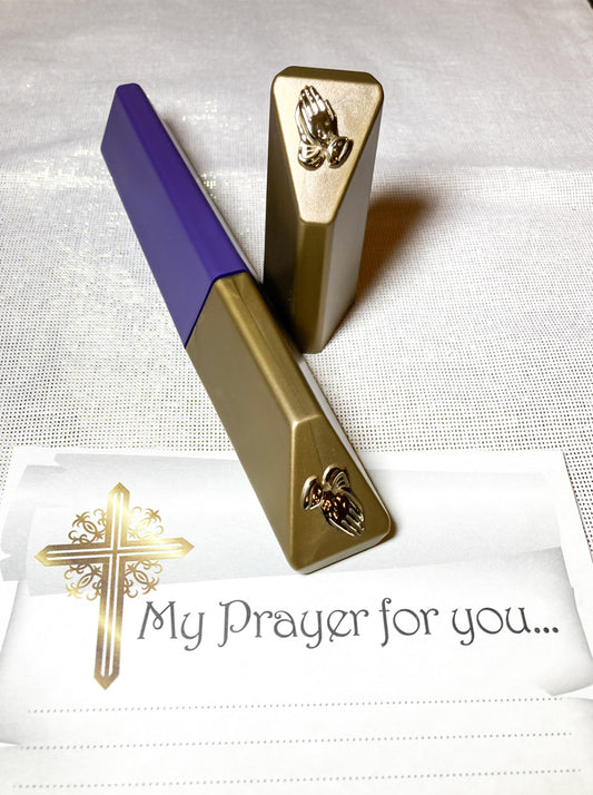 Prayer Capsule :: Purple/Gold